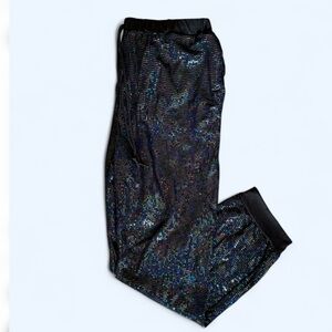 BLUMIN APPAREL Women's Black Sequin Joggers